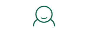 Icon person smiling